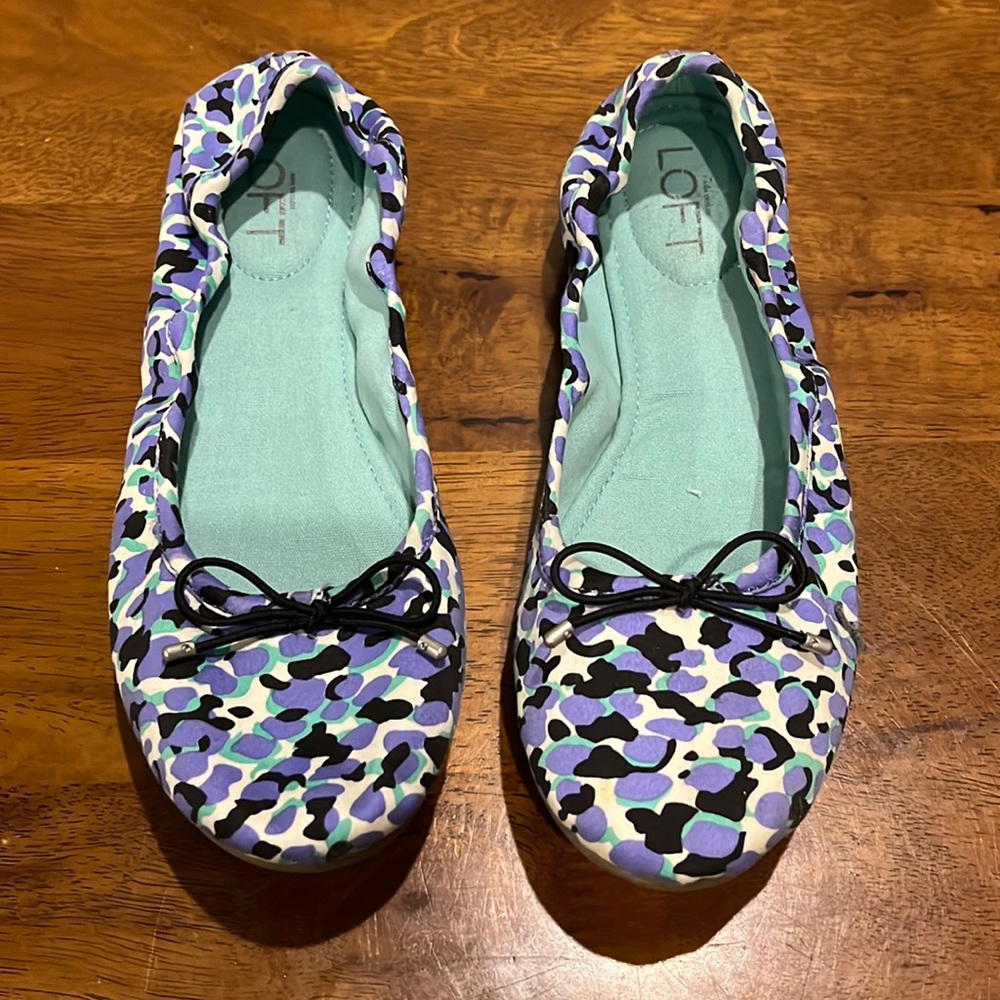 Loft Flynn ballet flat 7.5 Color: pop turquoise